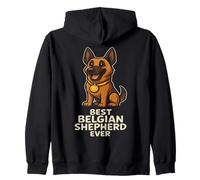 Best Belgian Shepherd Ever Cute Dog Design Zip Hoodie