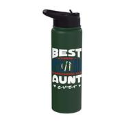Best Belizean Aunt Ever Belize Belizean Flag Stainless Steel Insulated Water Bottle