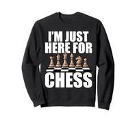 Best Board Game Player Chess Pieces Humor Theme Checkerboard Sweatshirt