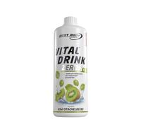 Best Body Nutrition Vital Drink Zerop (1000ml) Kiwi Gooseberry | Sugar-free, aspartame-free, low-calorie, with vitamin B1, B6 and niacin, mixing ratio 1:80, kiwi gooseberry flavour