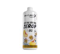 Best Body Nutrition Vital Drink ZEROP® - Peach Passion Fruit, Sugar-Free Beverage Concentrate, 1:80 Makes 80 Litres of Ready-To-Drink, 1000 ml