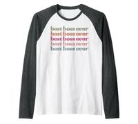 Best boss Ever Men Women Favorite Adjectives Funny Sassy Fun Raglan Baseball Tee