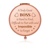Best Boss Gifts for Women Folding Makeup Mirror for Female Boss from Coworkers Boss Lady Thank You Gifts Boss Leaving Gifts Boss Christmas Birthday Retirement Gifts Travel Makeup Mirror for Boss