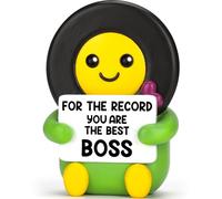 Best Boss Gifts for Women Men Female Male Christmas Birthday Gifts for Boss Lady Leader Manger Supervisor Thank You Retirement Leaving Office Desk Decor For the Record You Are The Best Resin Figurine