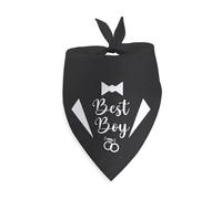 Best Boy Dog Engagement Bandana Bridal Shower Gifts for Large Medium Small Dogs Christmas Puppy Gifts Wedding Party Decorations Photo Prop Pet Scarf Accessories for Dog Lovers
