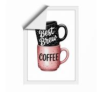 Best Brew Mugs Modern Unframed Wall Art Print A3 (42×29.7cm), Wall Decor for Living Room, Bedroom, Office & Home, Art Gift