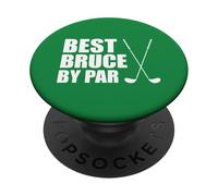 Best Bruce By Par Golfer Name Pun PopSockets Adhesive PopGrip