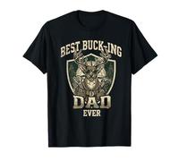 Best Buck-ing Dad Ever Funny Deer Handyman Father's Day T-Shirt