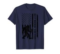 Best Buckin' Dad Ever Bigfoot Sasquatch Deer Hunting Flag US T-Shirt