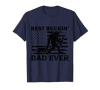 Best Buckin' Dad Ever Sasquatch Bigfoot Deer Hunting Flag US T-Shirt