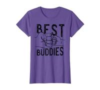BEST BUDDIES Fist Bump Fun Matching Buddy Meme Dad T-Shirt