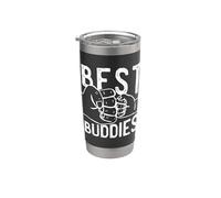 Best Buddies Hands Fathers and Sons Uncle Nephew Meme Stainless Steel Insulated Tumbler