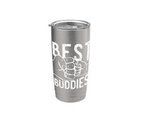 Best Buddies Hands Fathers and Sons Uncle Nephew Meme Stainless Steel Insulated Tumbler