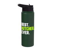 Best Butcher Ever Funny Quote Gift Stainless Steel Insulated Water Bottle