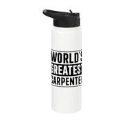 Best Carpenter Dad World's Greatest Carpenter Stainless Steel Insulated Water Bottle