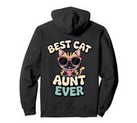 Best Cat Aunt Ever Proud Feline Lover And Auntie Tee Pullover Hoodie