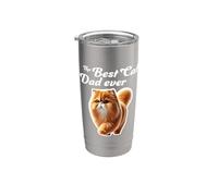 Best Cat Dad Ever - Persian Cat Stainless Steel Insulated Tumbler