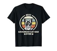 Best Cat Dad Ever - Savannah Cat T-Shirt