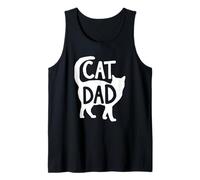Best Cat Dad Fathers Day Men Kitty Daddy Papa Christmas Meow Tank Top
