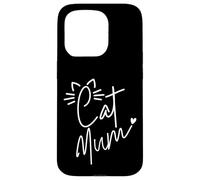 Best Cat Mum In The World Ever Feline Cute Ears & Whiskers Case for iPhone 15 Pro
