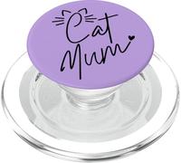 Best Cat Mum In The World Ever Feline Cute Ears & Whiskers PopSockets PopGrip for MagSafe