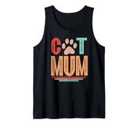 Best Cat Mummy In The World Ever Classically Retro Cat Mum Tank Top