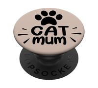 Best Cat Mummy In The World Ever Coolest Cat Mum Ever PopSockets Adhesive PopGrip