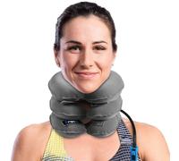 Best Cervical Neck Traction Device & Collar Brace by BRANFIT, FDA Approved Inflatable & Adjustable Neck Support Pillow is Ideal for Spine Alignment