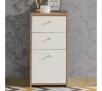 Furniture To Go Best Chest Storage Cabinet 2 Drawers 1 Door In Artisan Oak/white