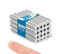 BEST CHOICE MAGNETS 300 Pack Small Magnets, 3x3mm, Neodymium, Silver, Square - Durable Rare Earth Magnets for Crafts, Whiteboard, Kitchen Cabinet