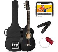 Best Choice Products 30in Kids Acoustic Guitar Beginner Starter Kit with Strap, Case, Strings - Black