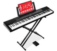 Best Choice Products 88-Key Full Size Digital Piano Electronic Keyboard Set for All Experience Levels w/Semi-Weighted Keys, Stand, Sustain Pedal, Built-In Speakers, Power Supply, 6 Voice Settings