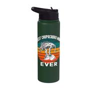 Best Chupacabra Mom Ever, Red Eyed Fanged Mexican Cryptid Stainless Steel Insulated Water Bottle