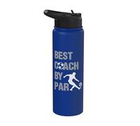 Best Coach By Par Game Day Soccer Coach Stainless Steel Insulated Water Bottle