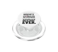 Best Coach Dad Ever Baseball Worn Print PopSockets PopGrip for MagSafe