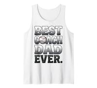 Best Coach Dad Ever Baseball Worn Print Tank Top