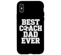Best Coach Dad Ever Soccer Enthusiast Coaching Love Case for iPhone X/XS