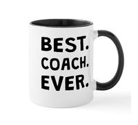 Best Coach Ever Funny Ceramic Coffee Mug11Oz Black Dishwasher & Microwave Safe for Coffee Tea Water Sports Field Gift for Coaches