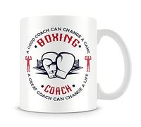 Best Coach Gift, Boxing Coach Gift, A Good Coach Can Change a Life, Boxing Game Gift Christmas Coffee Tea Cocoa Soup Daily use Mug Birthday Party gage Keepsake C Handle Unique Ceramic Cup.