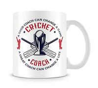 Best Coach Gift, Cricket Coach Gift, A Good Coach Can Change a Life, Cricket Game Gift Christmas Coffee Tea Cocoa Soup Daily use Mug Birthday Party gage Keepsake C Handle Unique Ceramic Cup.