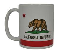 Best Coffee Mug California State Flag Novelty Cup Great Gift Idea For Men Women CA Republic