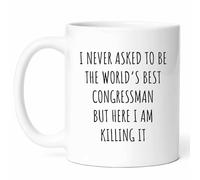 Best Congressman Mug - Elected Official Coffee Cup - Politician Funny Gift from Supporters - Legislative Leader Tea Mugs - Government Representative11Oz Drinking Cups for Civic Engagement