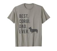 Best Corgi Dad Ever Funny Corgi Dog Lovers Dad Gift T-Shirt