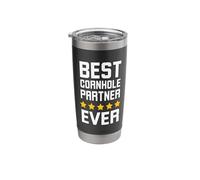 Best Cornhole Partner Ever Cornhole Partner Appreciation Stainless Steel Insulated Tumbler