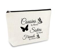 Best Cousin Gifts for Women Cosmetic Bag Cousin Birthday Gifts Sister Gift from Sister Makeup Bags Christmas Wedding Graduation Gift for Her Cousin Friends Friendship Gift Travel Cosmetic Pouch