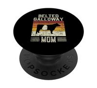 Best Cow Mom Women - Vintage Cattle Belted Galloway PopSockets Adhesive PopGrip