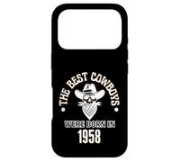 Best Cowboys Were Born In 1958 Western Birthday Boy Gift Case for iPhone 17 Pro