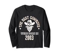 Best Cowboys were Born in 2003 Western Birthday Boy Gift Long Sleeve T-Shirt