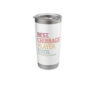 Best Cribbage Player Ever - Prepare to Be Skunked Vintage Stainless Steel Insulated Tumbler