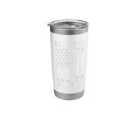 Best Dad By Par Father's Day Golf Daddy Golfer American Flag Stainless Steel Insulated Tumbler
